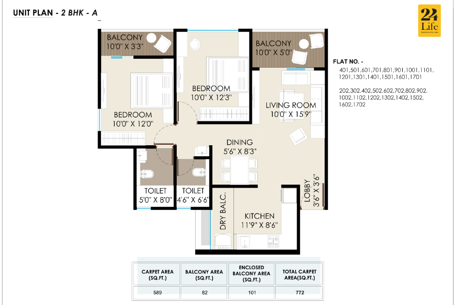 24-Life-Altaa-Floor-Plan-Unit-Plan-2-BHK